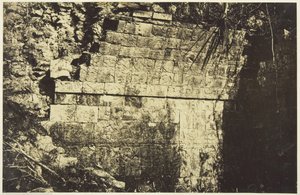 Sirkuksen palatsi Chichen-Itzassa, salin sisätilat, 1859.