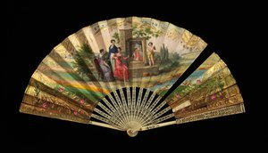 Fan, ranska, 1820-30.