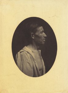 Muotokuva profiilissa 42-vuotiaasta, alkoholin väärinkäytöstä tyrmistyneestä miehestä..., 1854-1856.