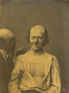 Rento kasvot vasemmalla, Väärä ilo tai nauru oikealla, 1854-1856, painettu 1862.