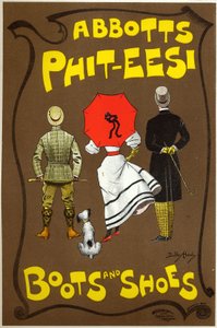 Abbots Phit-ees, saappaat ja kengät, Lontoo tekijältä Dudley Hardy