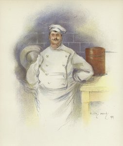Savoy-hotellin pääkokki tekijältä Dudley Hardy