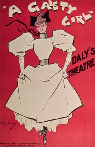 Juliste "A Gaiety Girl" Daly