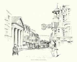 High Street, Guildford (litografia) tekijältä Duncan Moul