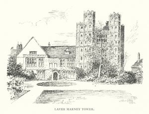Layer Marney Tower (litografia) tekijältä Duncan Moul