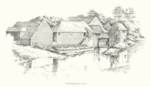 Leatherhead Mill (litografia) tekijältä Duncan Moul