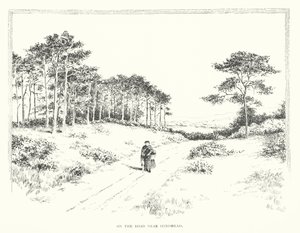 Tiellä Hindheadin lähellä (litografia) tekijältä Duncan Moul