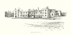 Penshurst Place (litografia) tekijältä Duncan Moul