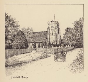 Sussex: Henfield Church (litografia) tekijältä Duncan Moul