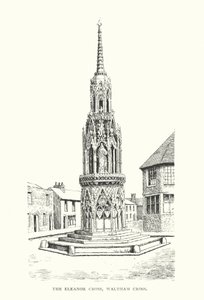 The Eleanor Cross, Waltham Cross (litografia).
