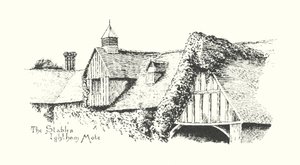 The Stables, Ightham Mote (litografia) tekijältä Duncan Moul