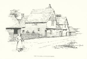 The Village, Little Dunmow (litografia) tekijältä Duncan Moul