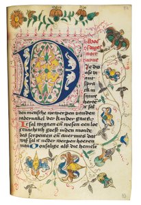 Tuntikirja ja rukouskirja hollanniksi, Ala-Rheinland, Emmerich, Cleves, n. 1480 tekijältä Dutch School