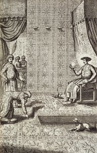 Kiinan suurlähettiläät Intian hallitsijalle, Kiinasta Kuvittanut Athanasius Kircher (1601-80) 1667 tekijältä Dutch School