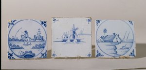 Delft Tiles, n. 1750-1800 (keramiikka) tekijältä Dutch School