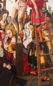 Laskeutuminen ristiltä,1520 (öljy kankaalle) tekijältä Dutch School