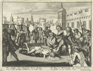 Monmouthin herttuan teloitus 15. heinäkuuta 1685 tekijältä Dutch School