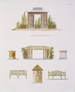 Puutarhakoristeet, Magazine of Garden Gems, G. van Laar, julkaistu 1802 (katso myös 172967) tekijältä Dutch School