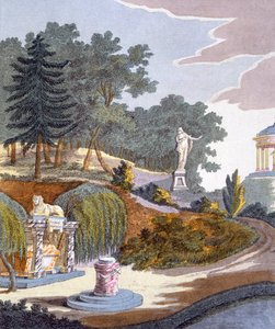 Puutarhakoristeet, G. van Laarin Magazine of Garden Gems, julkaistu 1802 tekijältä Dutch School