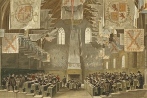 Huonekalut ja erilaiset esineet 1100- ja 1300-luvuilta tekijältä Dutch School