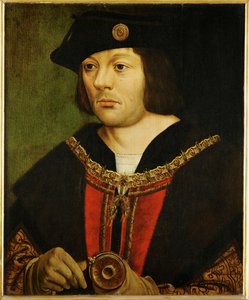 Guillaume III de Croy, Chievresin herra, keisari Maximilianin pojan Philip le Beaun vaikutusvaltainen neuvonantaja, opettaja ... tekijältä Dutch School
