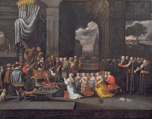 Huonekalut ja erilaiset esineet 1100- ja 1300-luvuilta tekijältä Dutch School