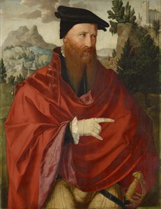 Anabaptisti David Jorisin muotokuva, n. 1540-1545 tekijältä Dutch School