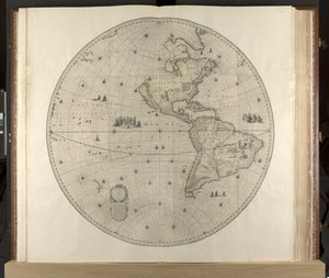Amerikka, Klencke Atlas, n. 1660 (kaiverrus) tekijältä Dutch School