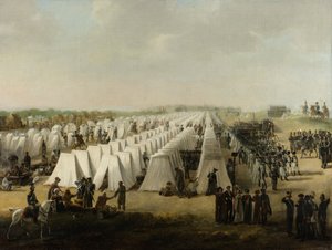 Armeijaleiri Rijenissä, 1831-5 tekijältä Dutch School