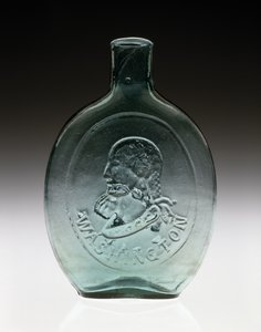 Kuviopullo, n. 1847 (lyijytön lasi) tekijältä Dyottville Glass Works