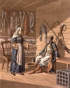 Grebensky-kasakka, kaiverrus A. Manz (litho) tekijältä E. (after) Karnejeff