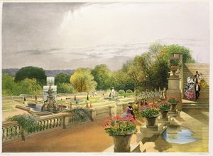 The Parterre, Harewood House lähellä Leedsiä, pubi, tekijä Thomas McLean.