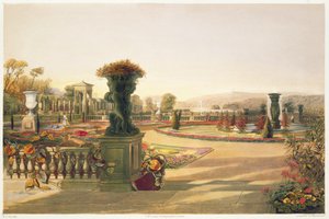 Parterre, Trentham Hall Gardens, pubi. Kirjailija: Thomas McLean