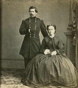 Kenraalimajuri George B. McClellan ja hänen vaimonsa, julkaissut Anthony