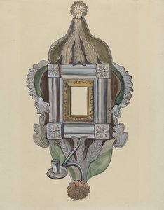 Kynttilälamppu peilillä, 19351942.