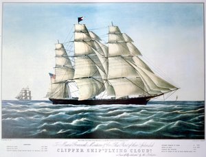 "Clipper Ship Flying Cloud", 1851-1907 tekijältä E Brown Jr