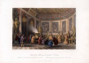 Sovituslahjoja lähteneille sukulaisille, Kiina, c1840.
