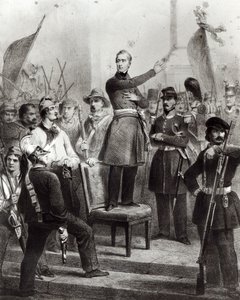 Alphonse de Lamartine kaupungintalolla tekijältä E. Charpentier