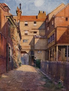 Eton: The Old Christopher Yard (väri litho)