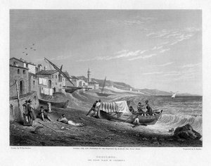 Cogoleto, Columbuksen syntymäpaikka, Italia, 1828.