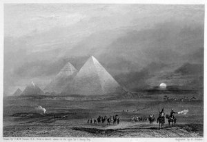 Pyramidit, Giza, Egypti, 1800-luku