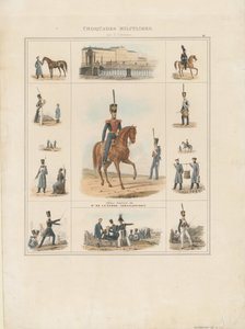 Izmailovskin rykmentin univormut, 1840 tekijältä E. Gilbertson