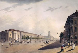 Gostiny Dvor, Pietari, 1820-luku tekijältä E. I. Yessakov