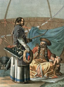 Tatariperhe, taiteilijan kaivertama