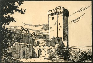 "Abbaye De Montmajour - Montmajourin vanha luostari", 1920-luku.