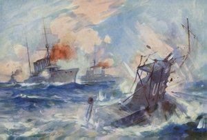 HMS Birmingham upposi saksalaisen U-15-sukellusveneen
