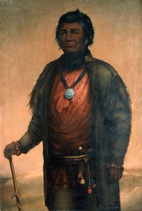 Potawatomin päällikön Shabbonan muotokuva, 1859