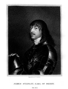 James Stanley, 7. Earl of Derby, Royalistin kannattaja, 1824. tekijältä E. Scriven