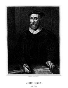 John Knox, skotlantilainen uskonnollinen uudistaja, 1825. tekijältä E. Scriven