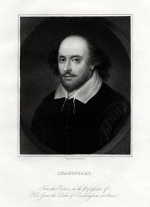William Shakespeare, englantilainen näytelmäkirjailija, 1800-luku. tekijältä E. Scriven